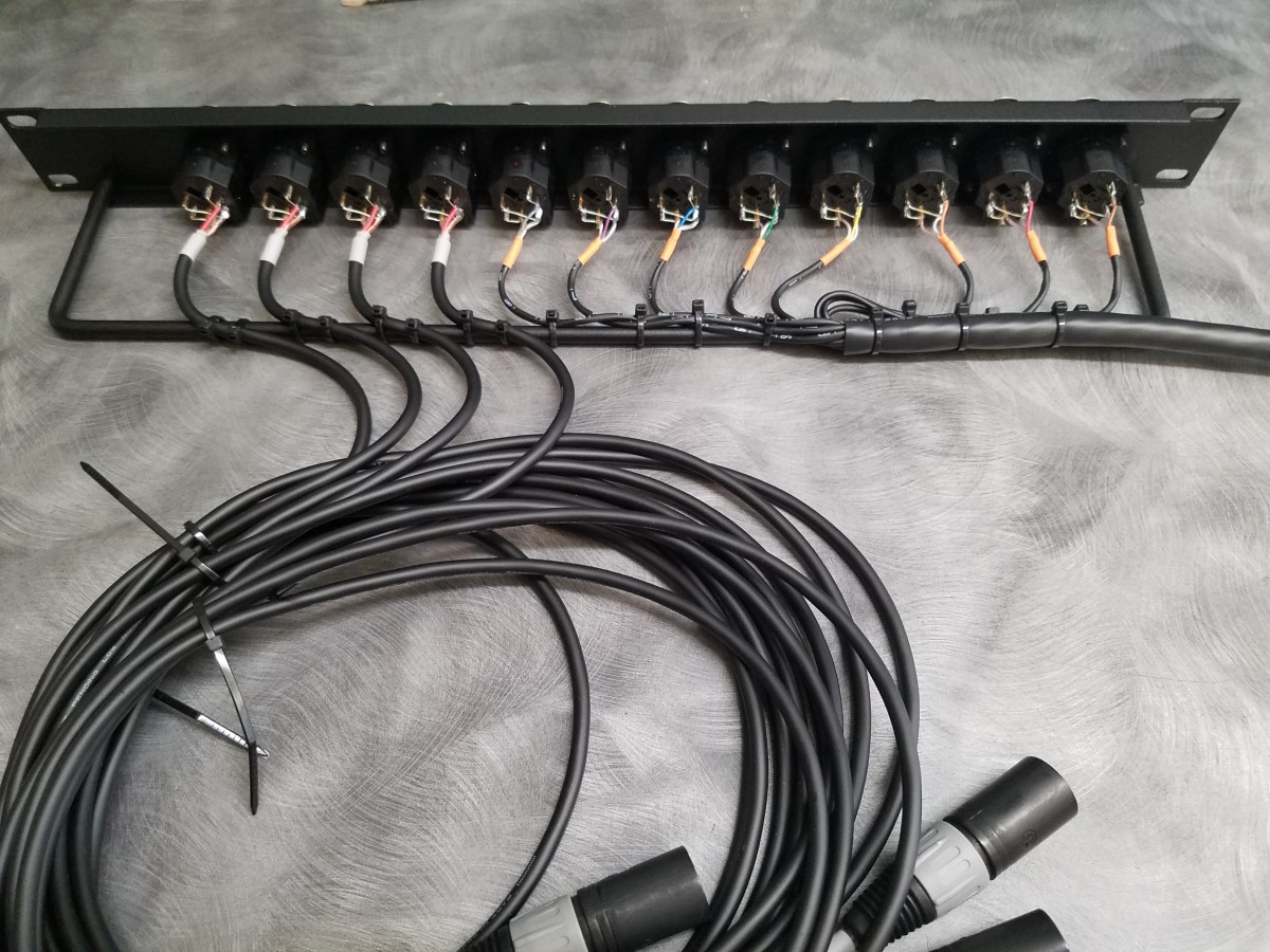 Custom Rack Panel with wiring